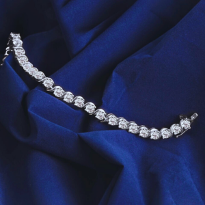 Brilliant Round Cut Lab Grown Diamond Tennis Bracelet