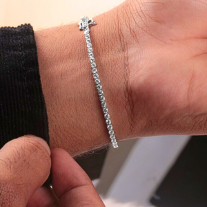 Round Cut LAB Diamond Tennis Bracelet